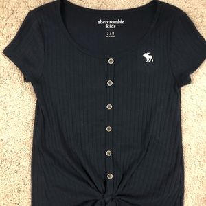 Abercrombie kids navy blue top.
